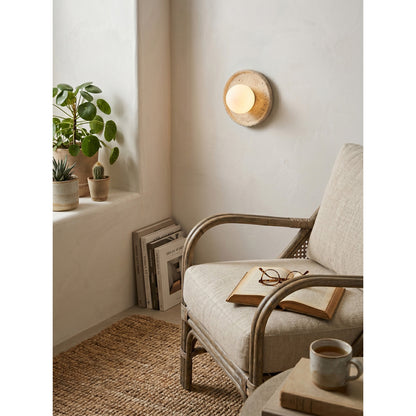 Riley Travertine Wall Sconce