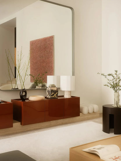 Roma Dodecagon Travertine Table Lamp