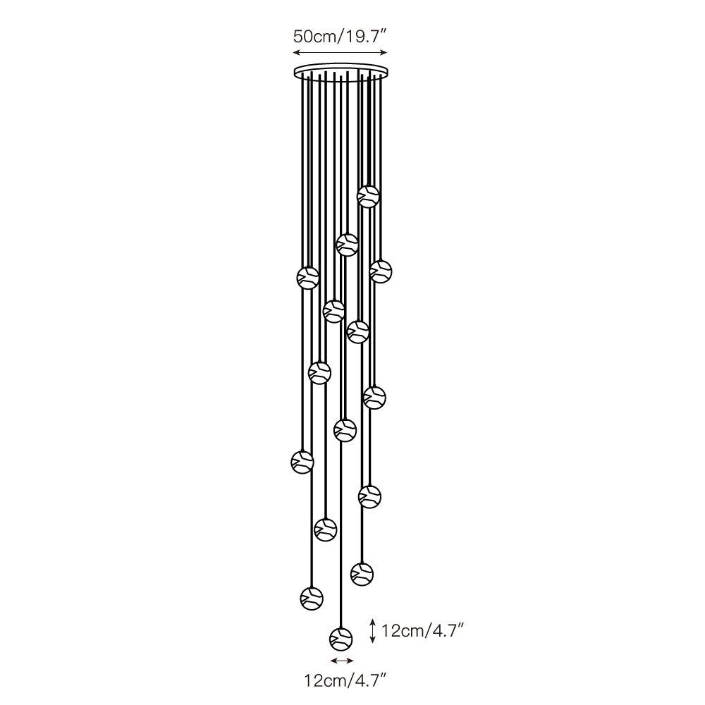 Savina Alabaster Chandelier