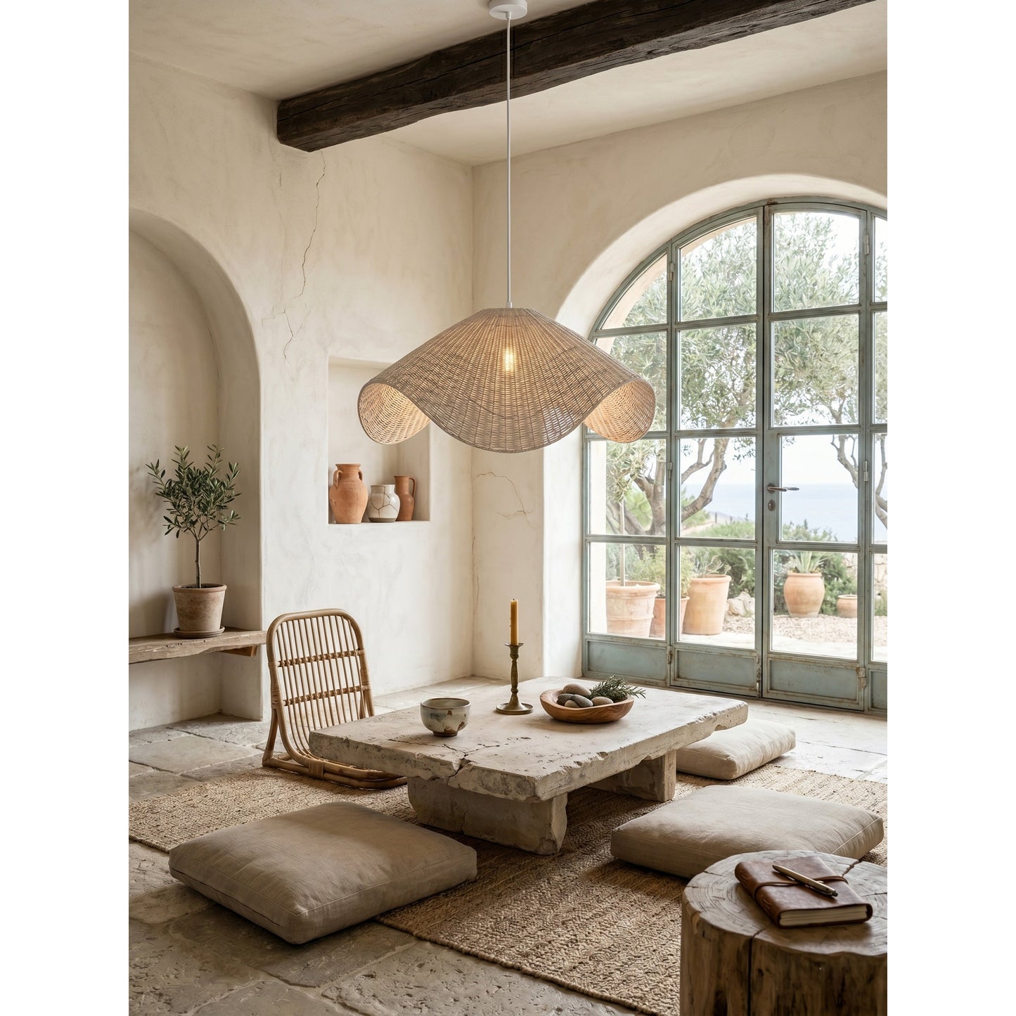 Spence Rattan Pendant Lamp