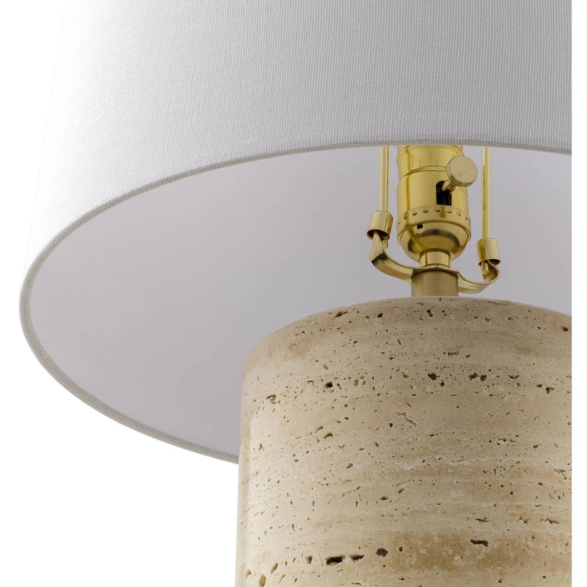 Toby Travertine Table Lamp