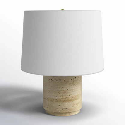 Toby Travertine Table Lamp