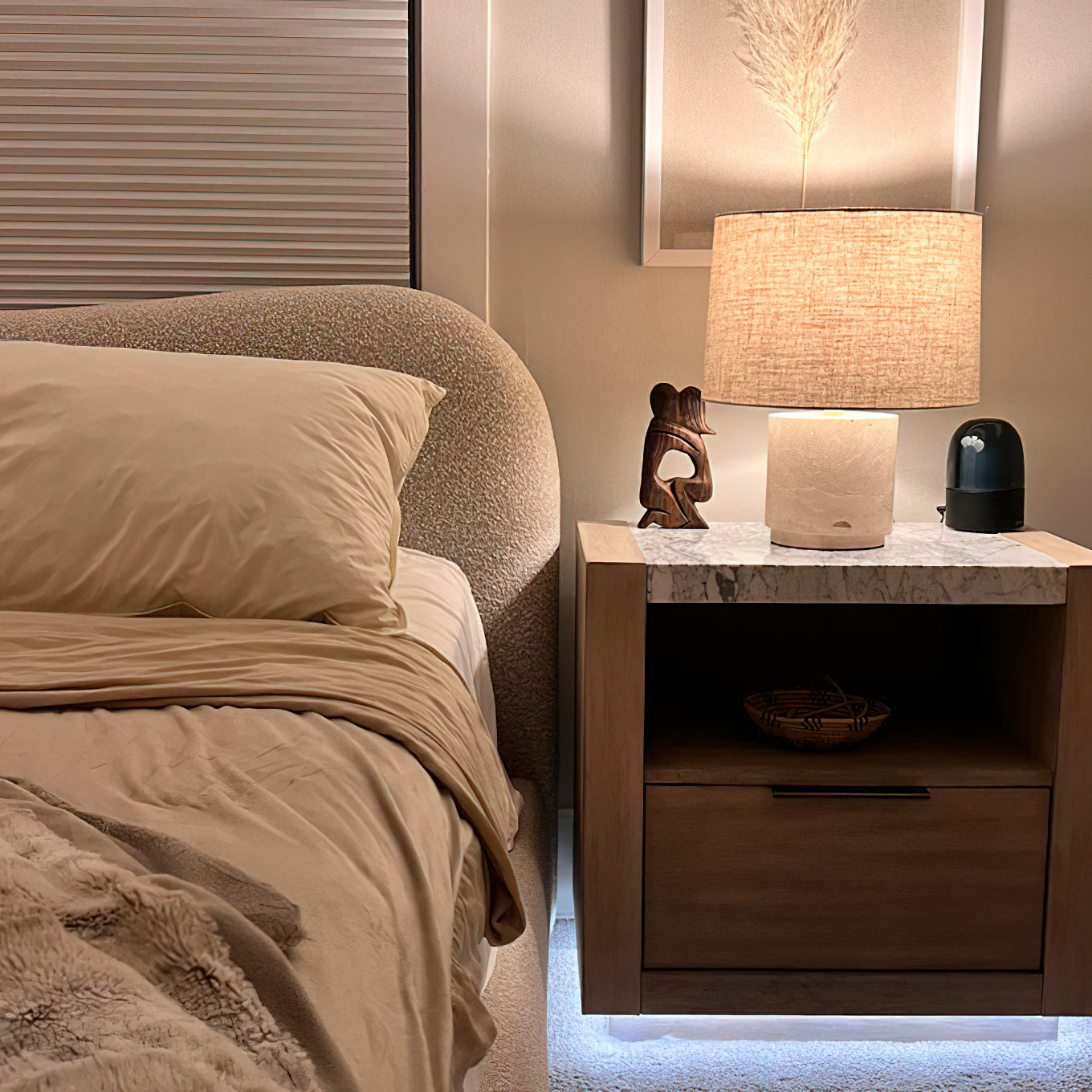 Toby Travertine Table Lamp