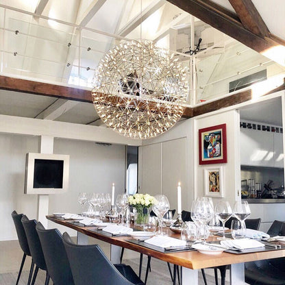 Geodesic LED Sphere Pendant Light