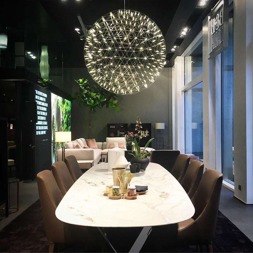 Geodesic LED Sphere Pendant Light