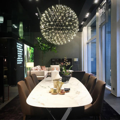 Geodesic LED Sphere Pendant Light