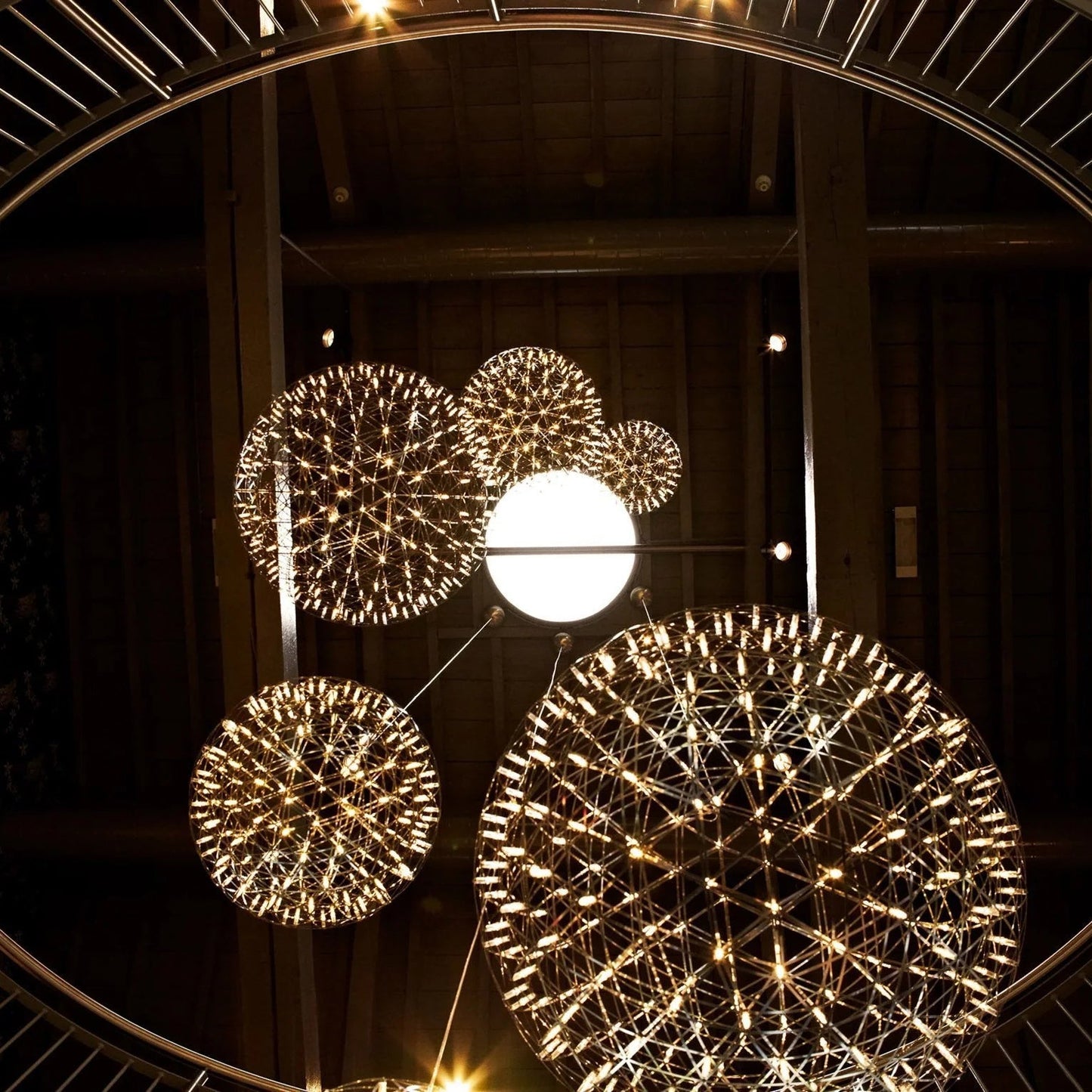 Geodesic LED Sphere Pendant Light