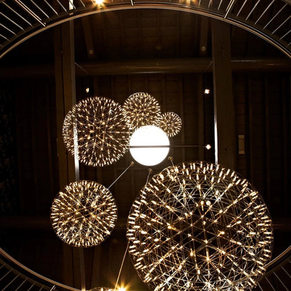 Geodesic LED Sphere Pendant Light