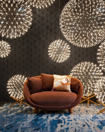 Geodesic LED Sphere Pendant Light