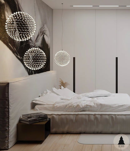 Geodesic LED Sphere Pendant Light