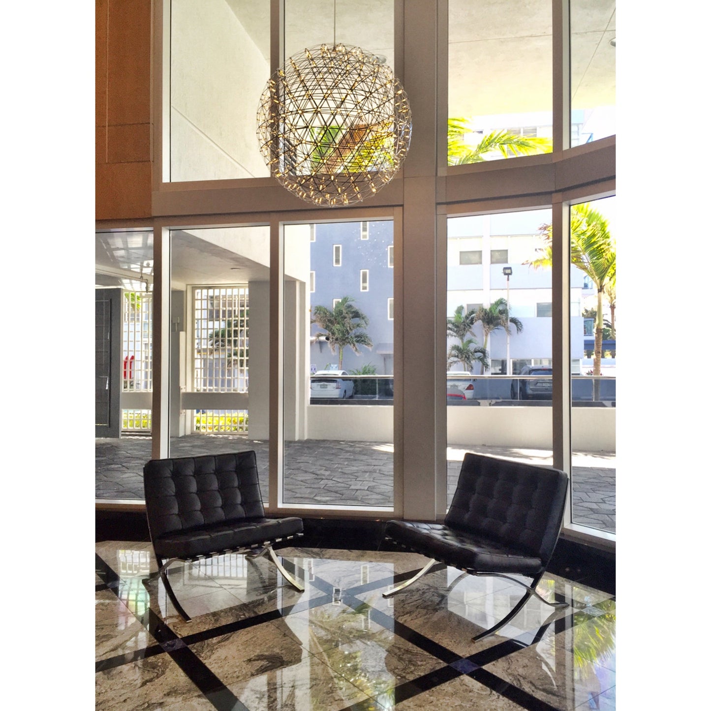 Geodesic LED Sphere Pendant Light