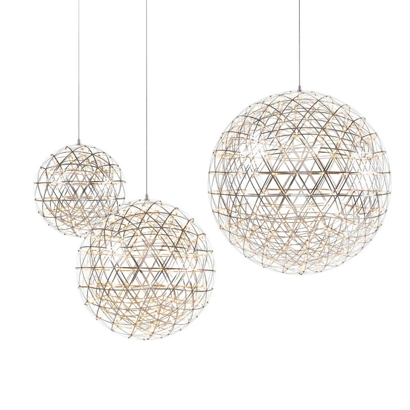 Geodesic LED Sphere Pendant Light