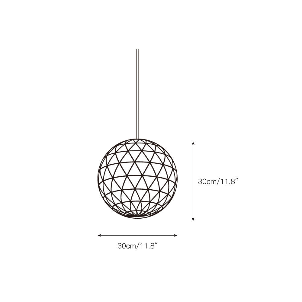 Geodesic LED Sphere Pendant Light