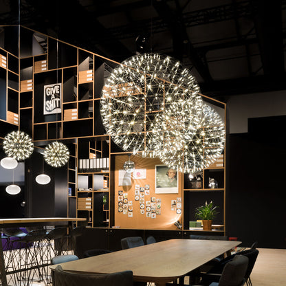 Geodesic LED Sphere Pendant Light