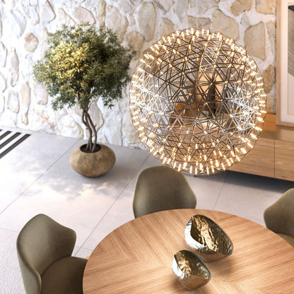 Geodesic LED Sphere Pendant Light