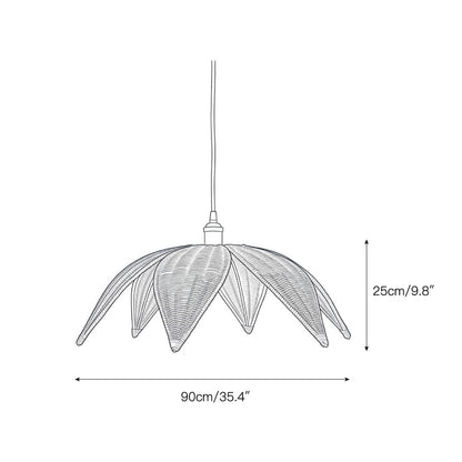 Rattan Leaves Pendant Lamp