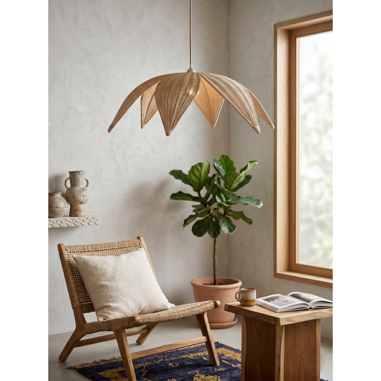 Rattan Leaves Pendant Lamp
