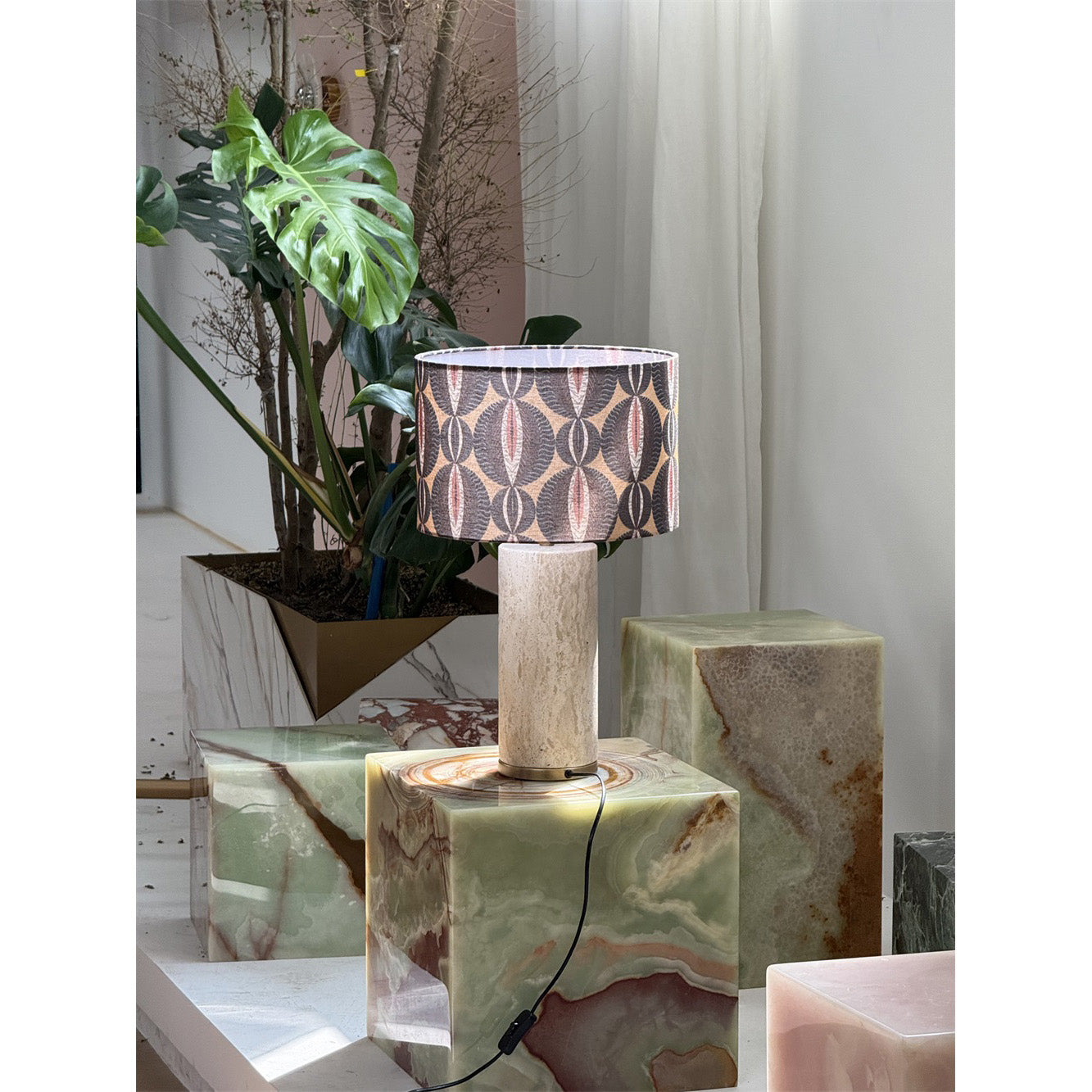 Remi Stone Table Lamp