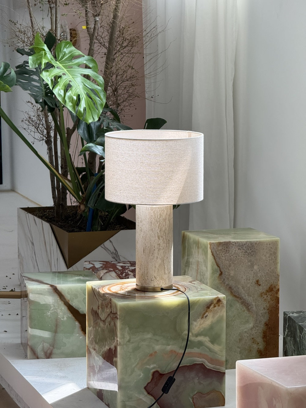 Remi Stone Table Lamp