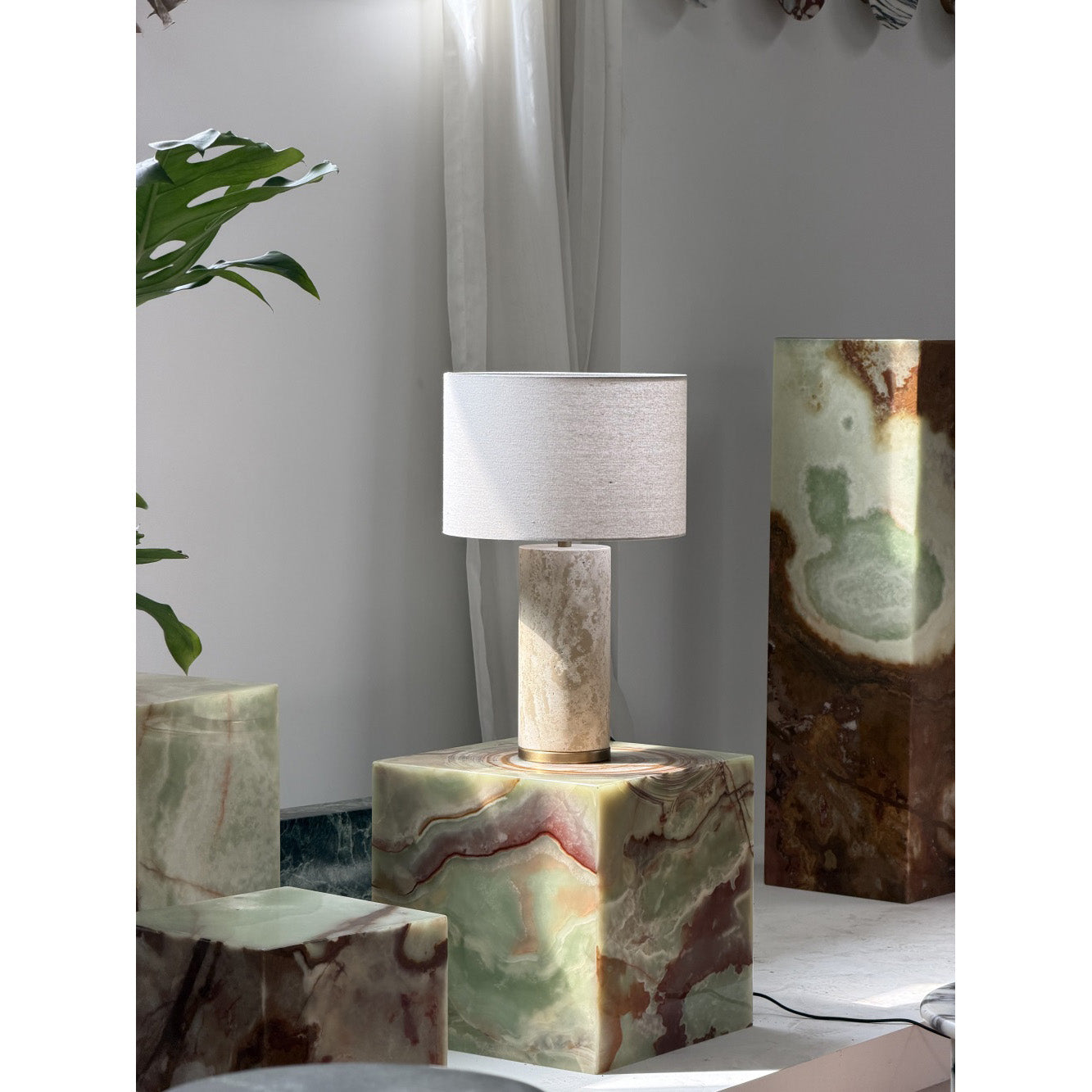 Remi Stone Table Lamp