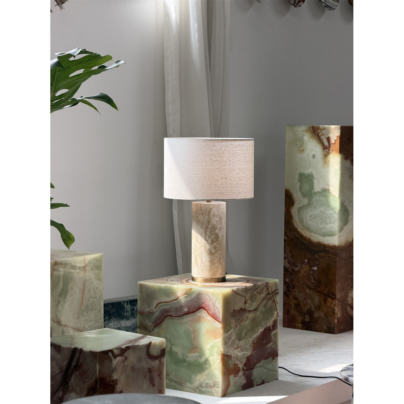 Remi Stone Table Lamp