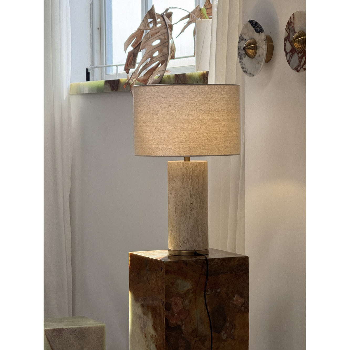 Remi Stone Table Lamp