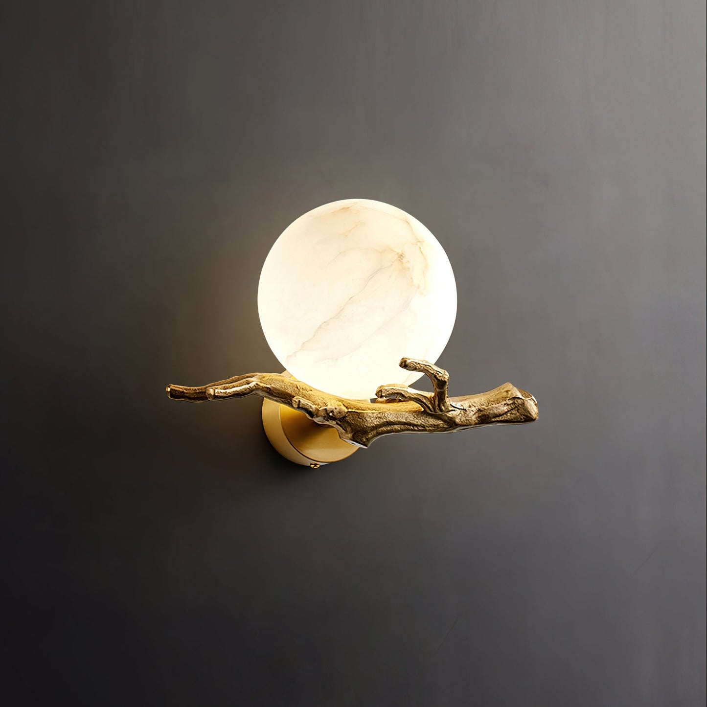 Retro Twigs Alabaster Wall Lamp