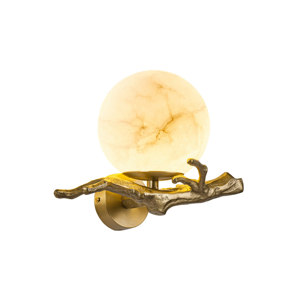 Retro Twigs Alabaster Wall Lamp