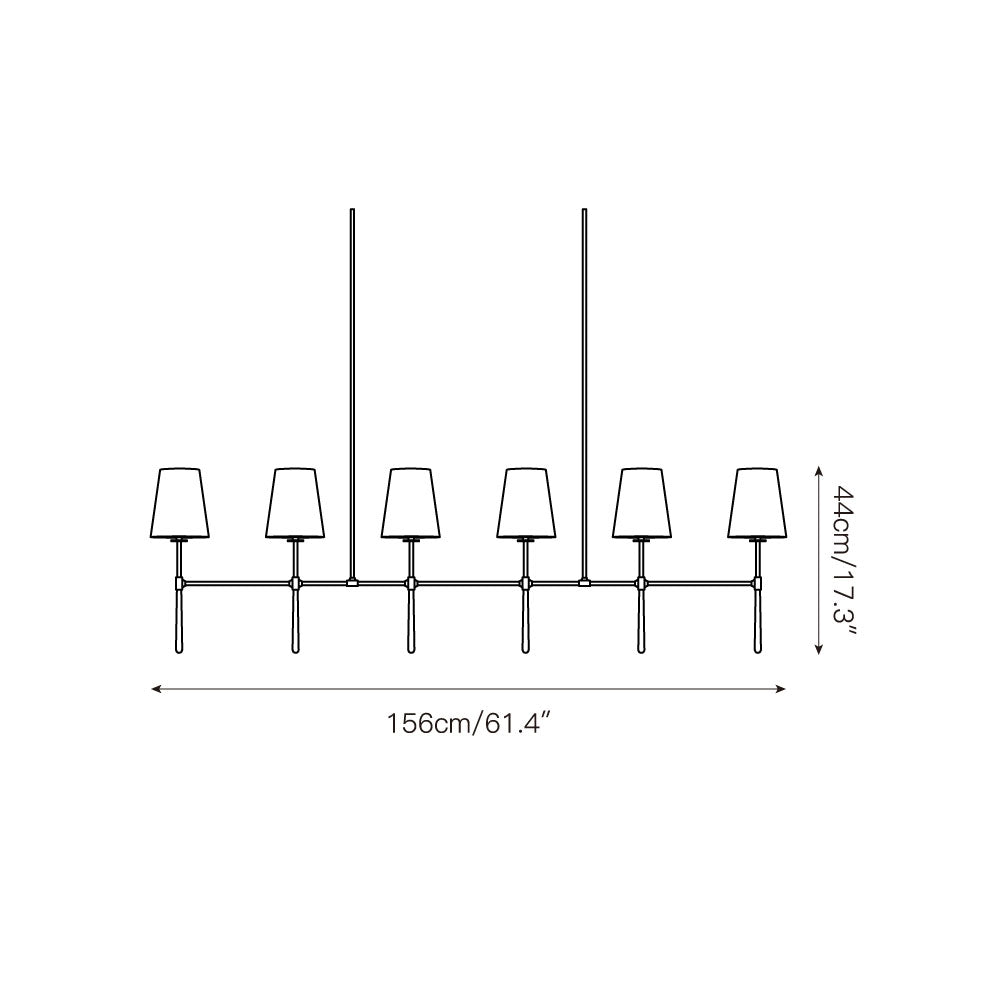 Rhodes Linear Chandelier