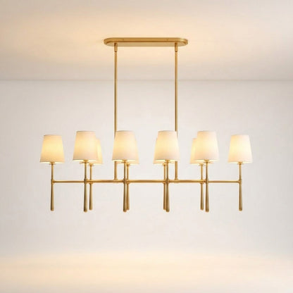 Rhodes Double Linear Chandelier