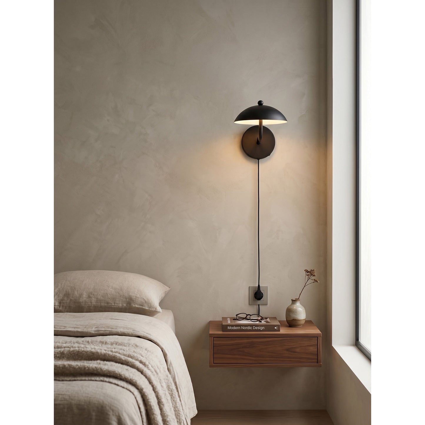 Ripple Plug-in Wall Lamp