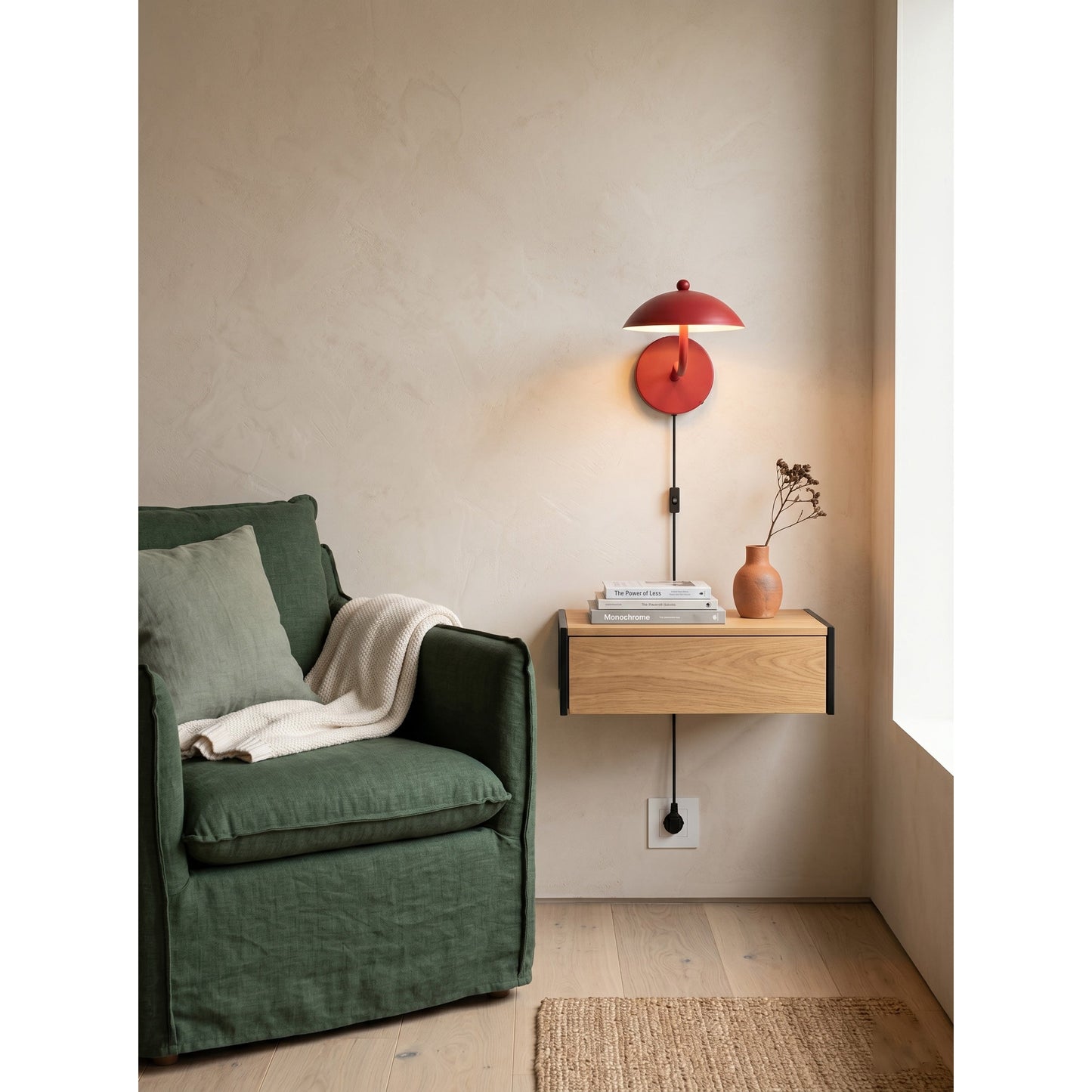 Ripple Plug-in Wall Lamp