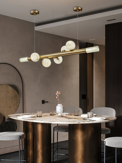 RoMi Carrara Alabaster Pendant Light