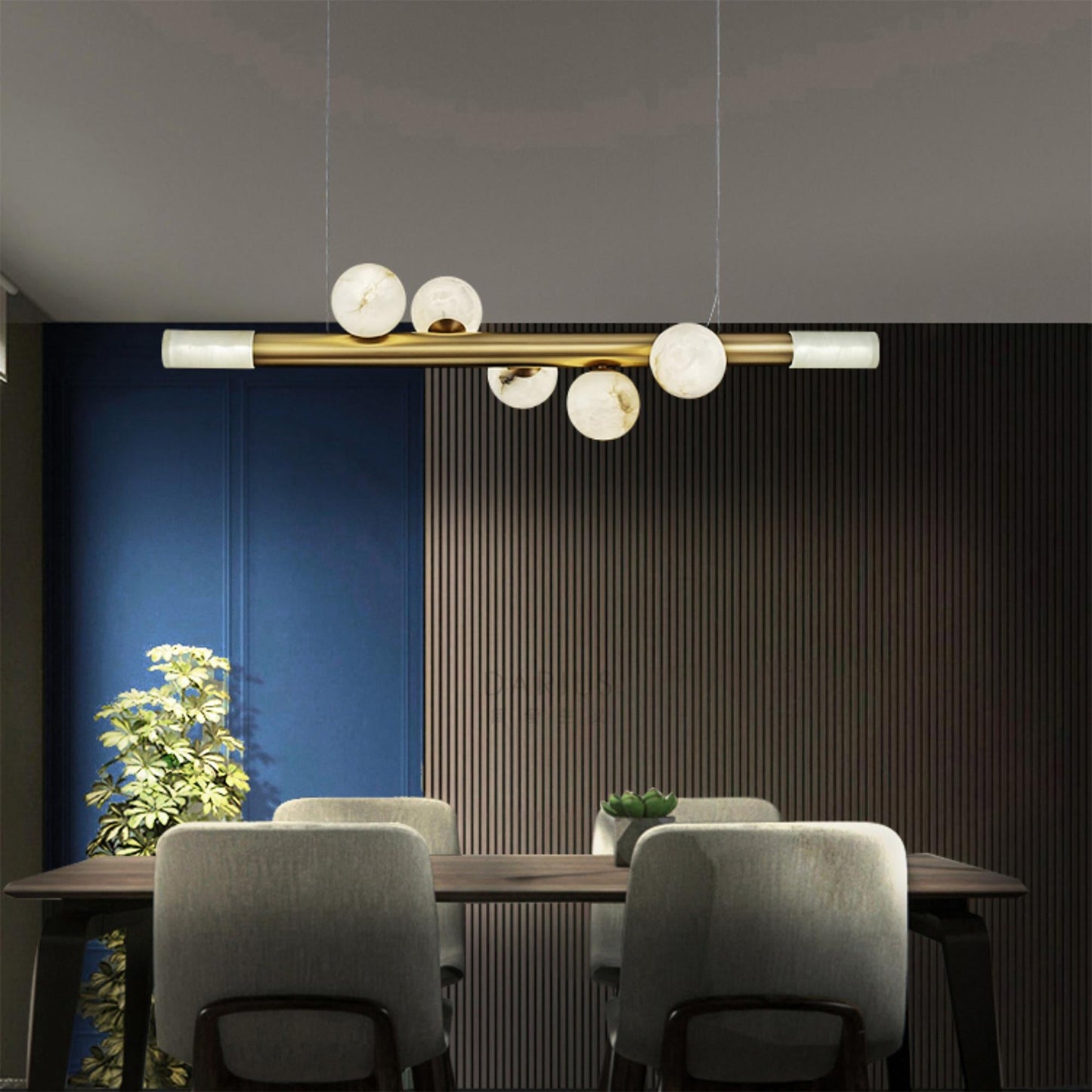 RoMi Carrara Alabaster Pendant Light
