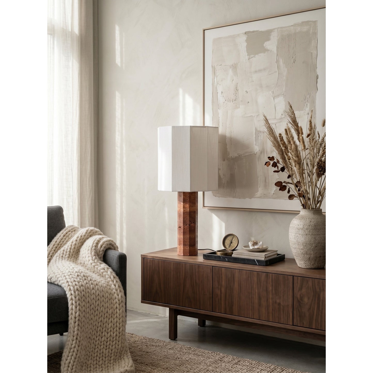 Roma Dodecagon Large Table Lamp
