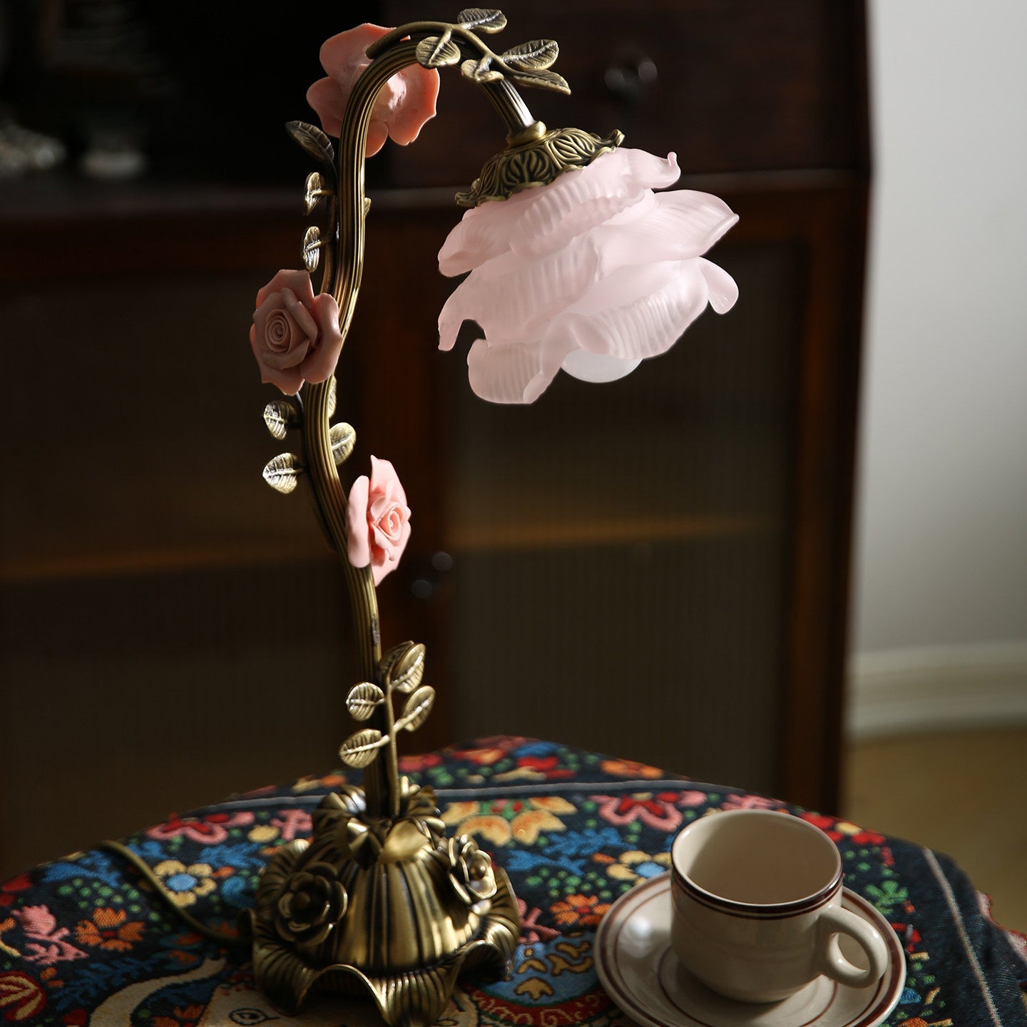 Rosalie Floral Table Lamp