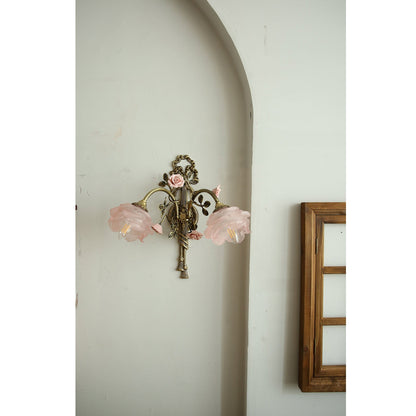 Rosalie Floral Pink Sconce