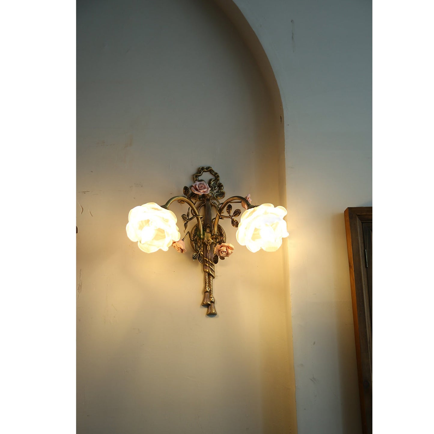 Rosalie Floral Pink Sconce