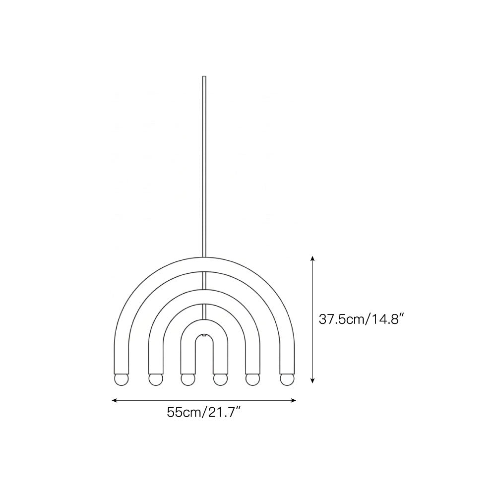 Rotating Rainbow Pendant Lamp