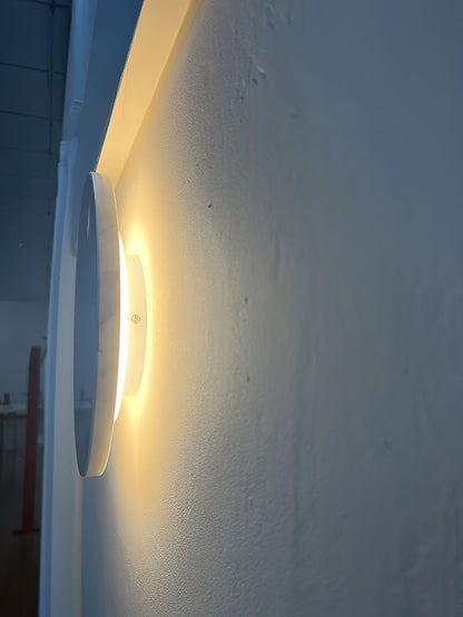 Round White Marble Sconce