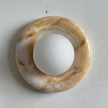 Orli White Onyx Sconce