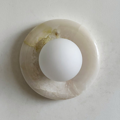 Orli White Onyx Sconce