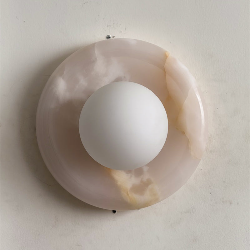 Orli White Onyx Sconce
