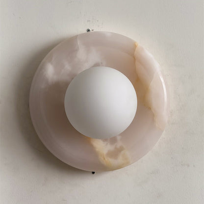 Orli White Onyx Sconce