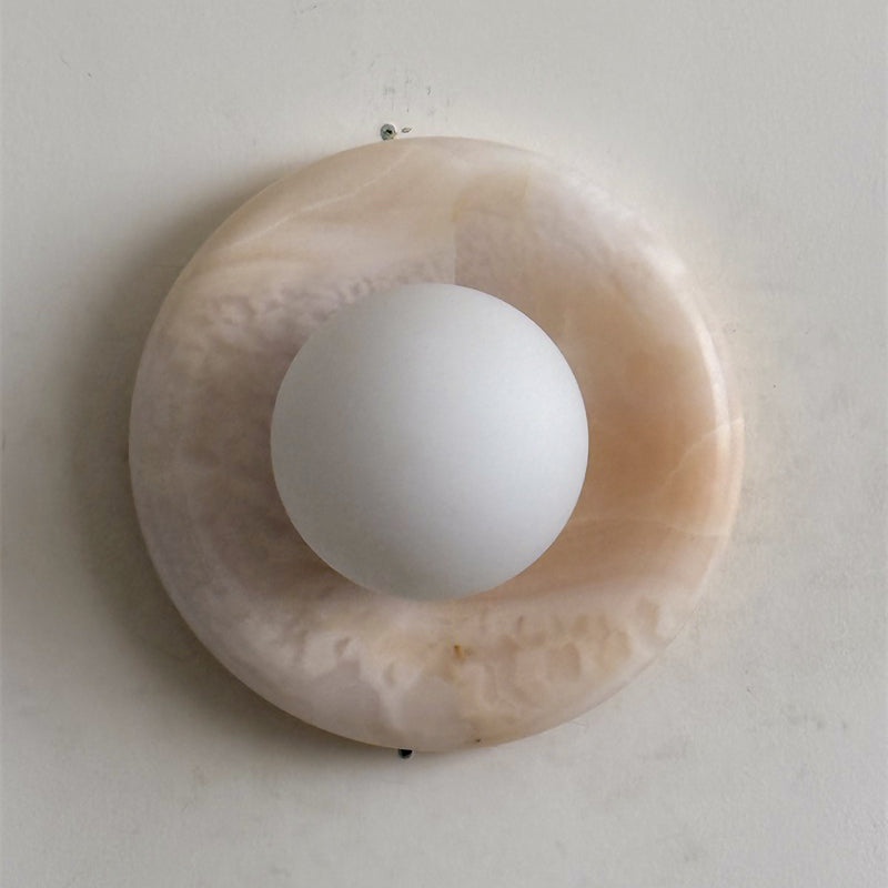 Orli White Onyx Sconce