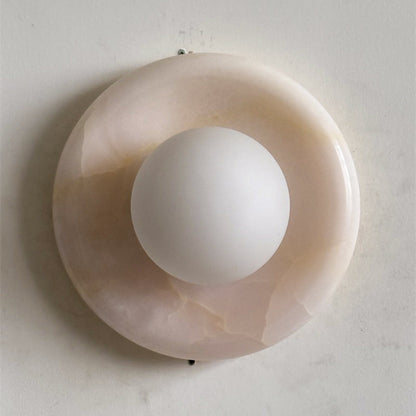 Orli White Onyx Sconce