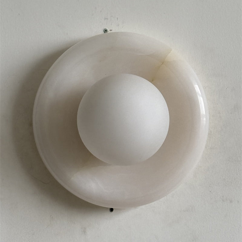 Orli White Onyx Sconce