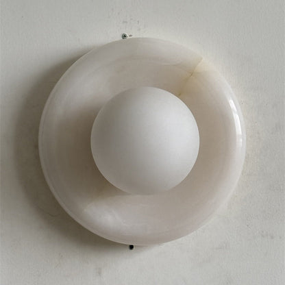 Orli White Onyx Sconce