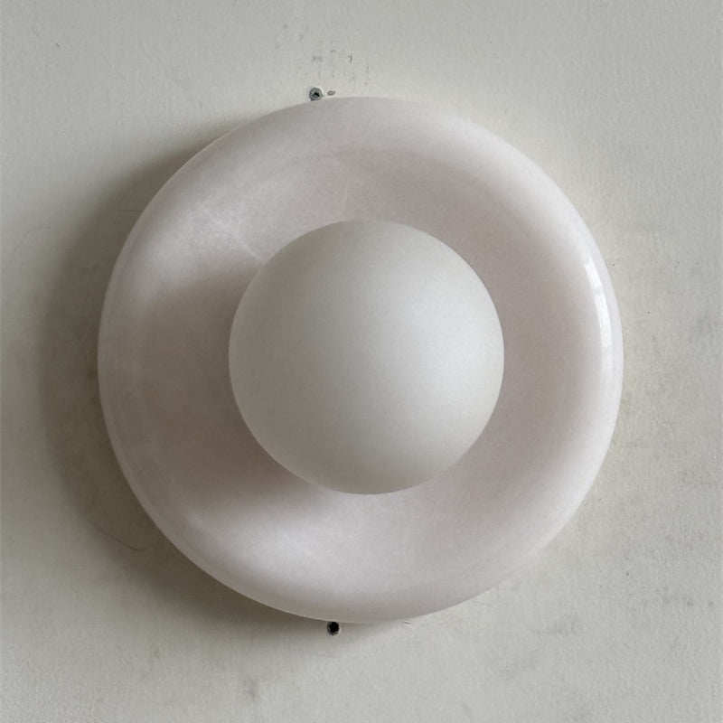 Orli White Onyx Sconce