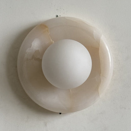 Orli White Onyx Sconce